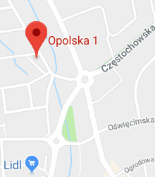 Google Map of Lubliniec, ul. Opolska 1
